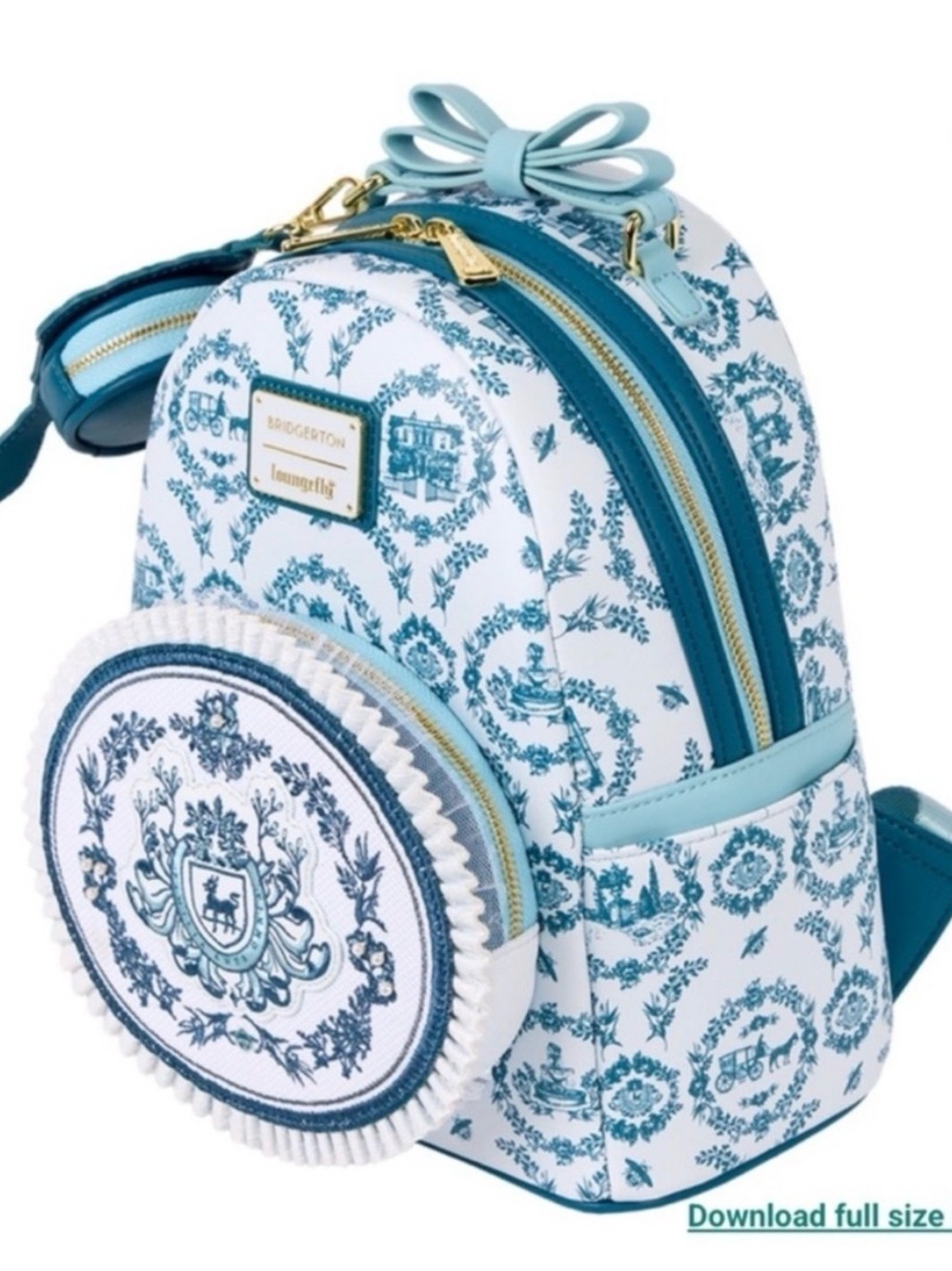 Loungefly Bridgerton Exclusive Diamond of the Season Mini Backpack - Picture 5 of 8
